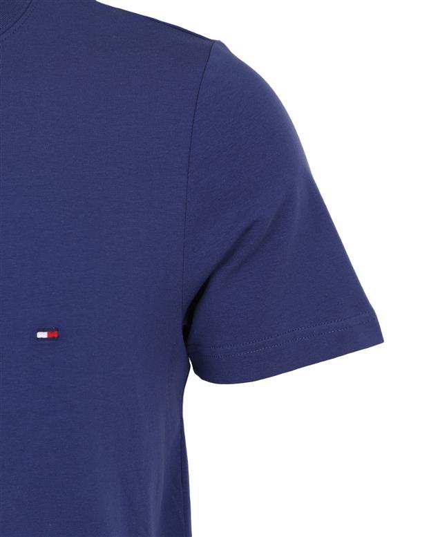 تی شرت نخی مردانه آبی نفتی Tommy